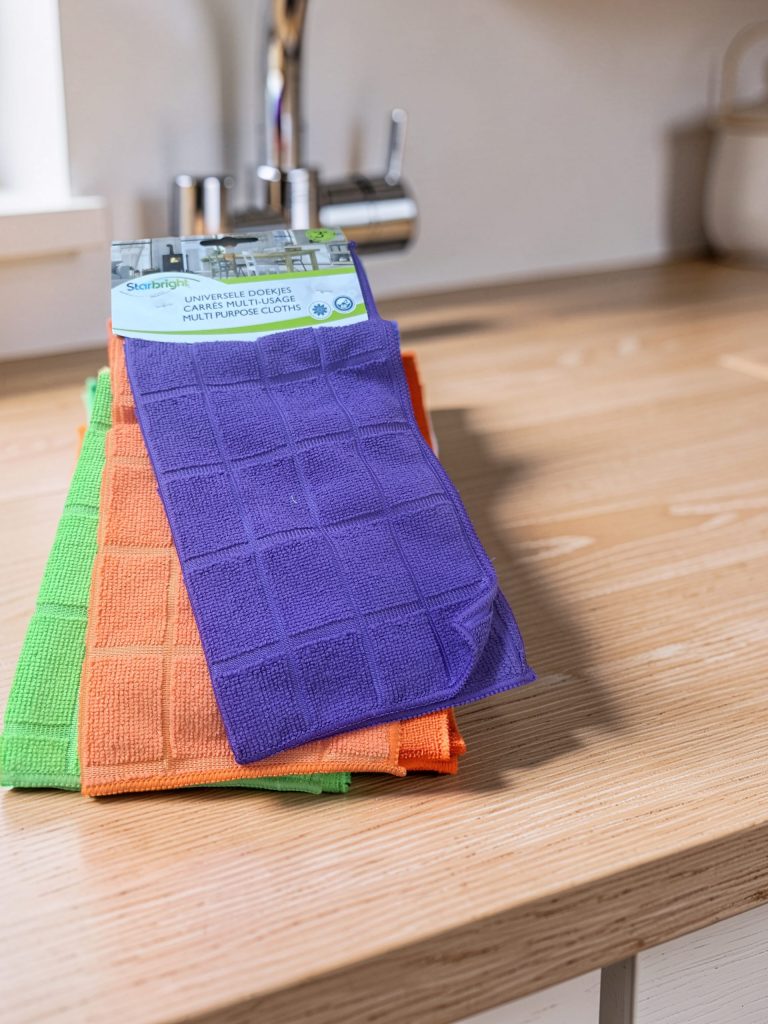 Microfibre cloth set 3 colors - pack of 3 pieces
